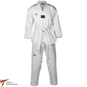 Dobok Adidas Adi-Club II 3 rayas C/Blanco