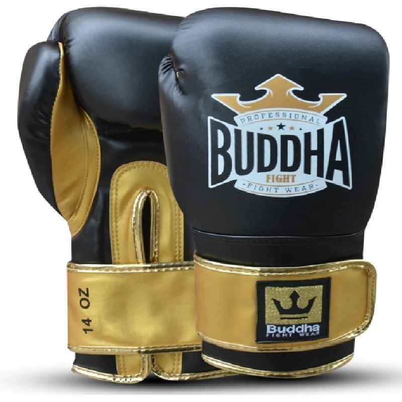 Buddha Guantes Boxeo Bushwhacker Negro-Oro