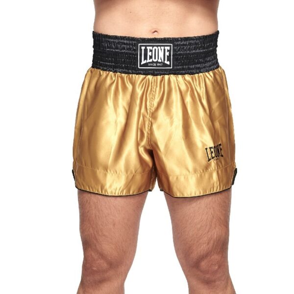 Pantalones Muay Thai Leone Basic dorados