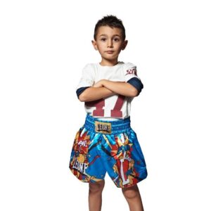 Pantalones infantil Muay Thai Leone Hero azul