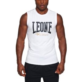 Camiseta sin mangas Leone Logo blanca