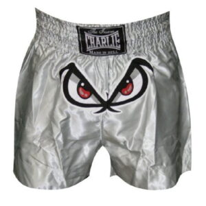 Pantalones Muay Thai Charlie Badboy plata