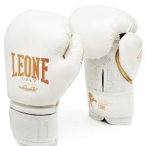Guantes de boxeo Leone "Black and White" blancos