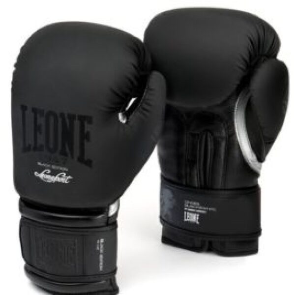 Guantes de Boxeo Leone "Black and White" negros