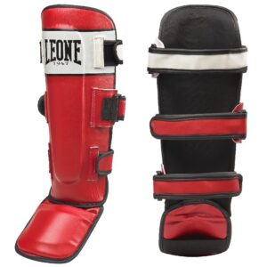 Espinilleras Leone Shock rojas