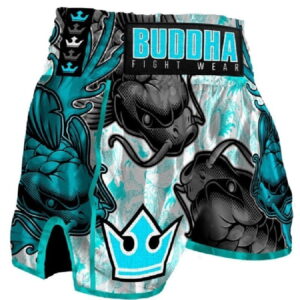 Pantalones Muay Thai Buddha Retro Koy Blanco