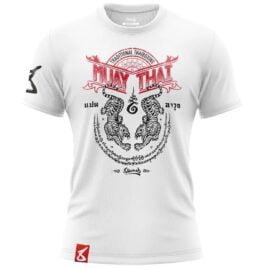 Camiseta 8 Weapons Sak Yant blanca