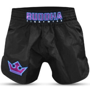 Pantalones Muay Thai Buddha Old School negro-morado