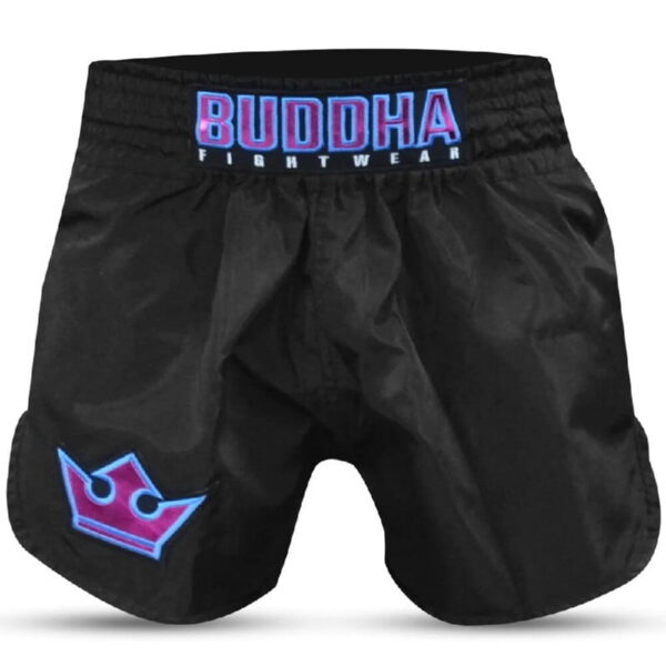 Pantalones Muay Thai Buddha Old School negro-morado