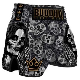 Pantalones Muay Thai Buddha European Black Mexican