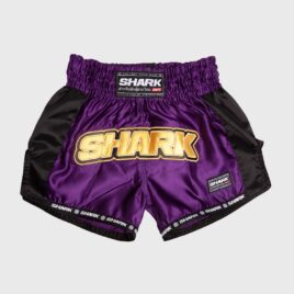 Pantalon Muay Thai Shark Rainbow Purple