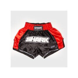 Pantalon Muay Thai Shark Rainbow Purple negro fluor