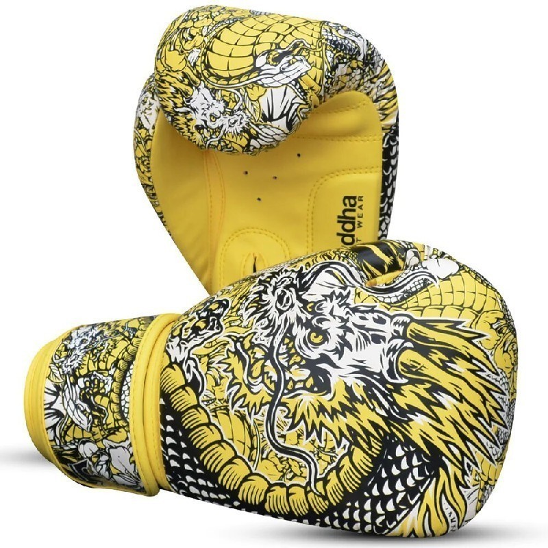 Guantes de Boxeo Buddha Dragon amarillos