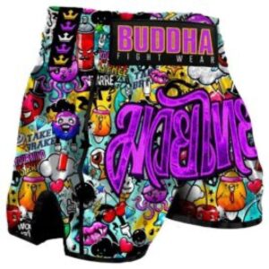 Pantalones Muay Thai Buddha Retro Zippy