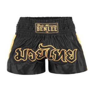 Pantalones Muay Thai BenLee Goldy negros