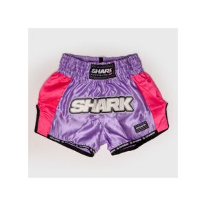 Pantalon Muay Thai Shark Rainbow lila