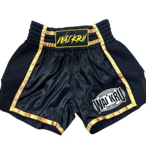 Pantalones Muay Thai Waikru Mesh negros