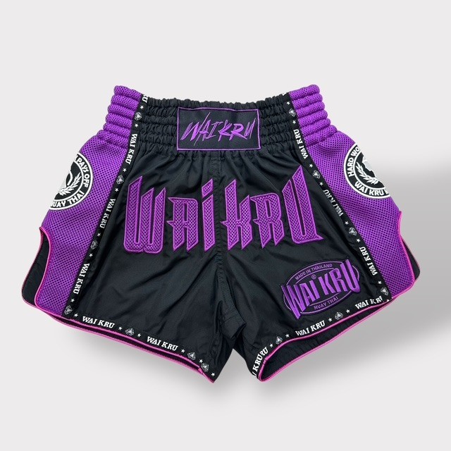 Pantalones Muay Thai Hard Work morados