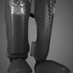 Espinilleras Buddha Titanium negras