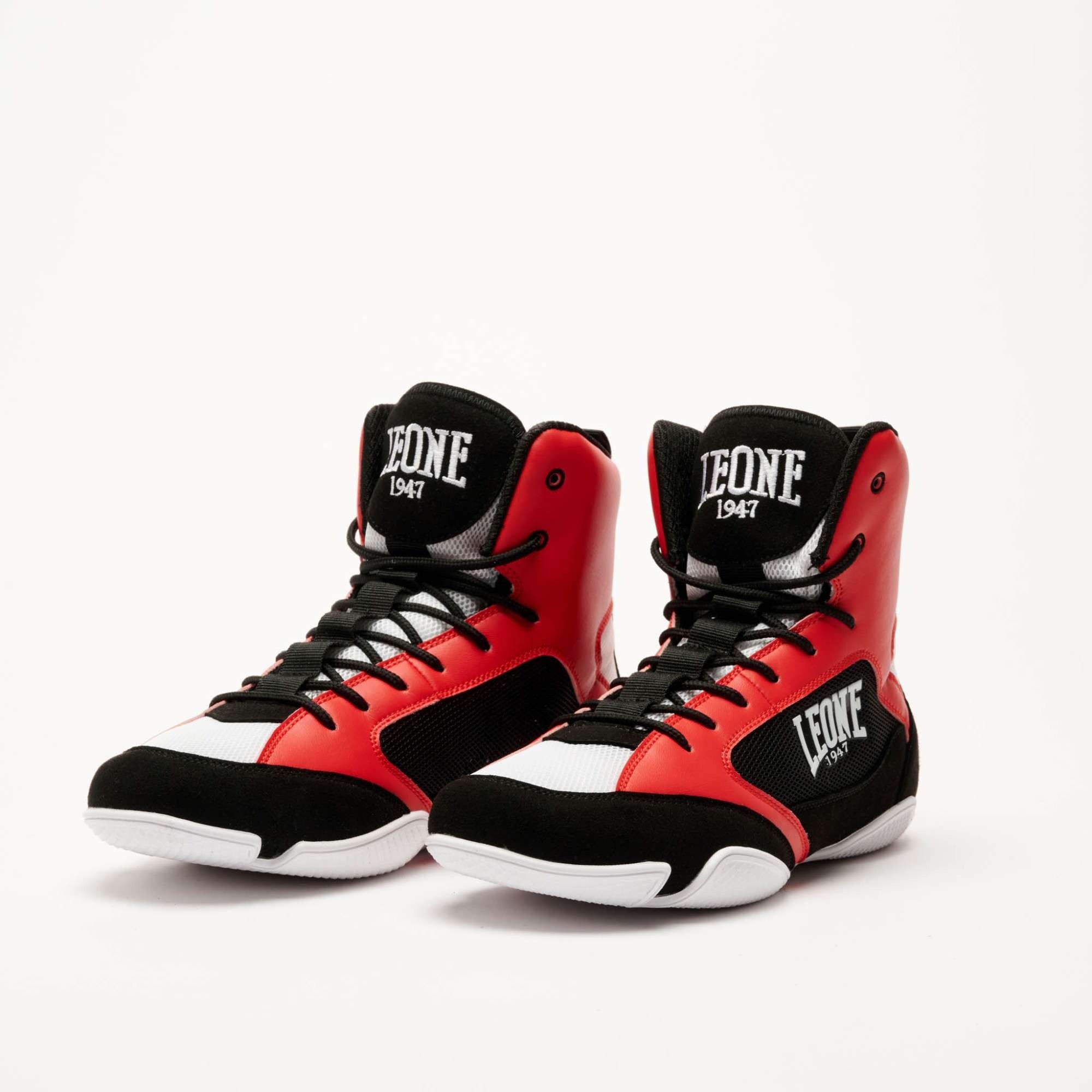 Botas de Boxeo Leone Premium rojo
