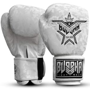 Guantes de Boxeo Buddha Army blancos