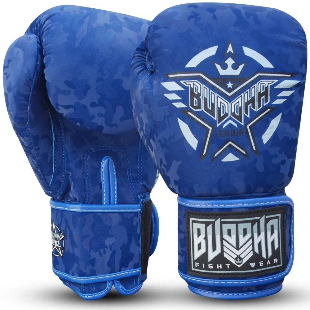 Guantes de Boxeo Buddha Army azul