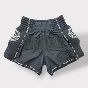 Pantalones Muay Thai Waikru  Mesh Black Mamba