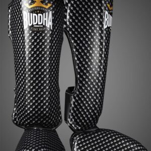 Espinilleras Buddha Titanium negras