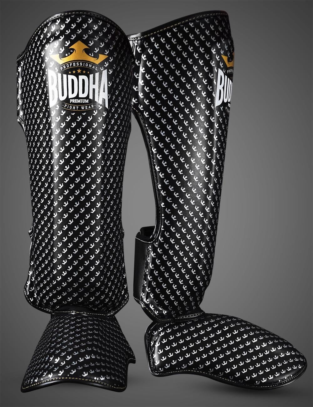 Espinilleras Buddha Titanium negras