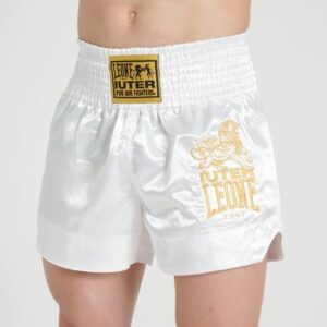 Pantalones Muay Thai Leone Iuter blancos