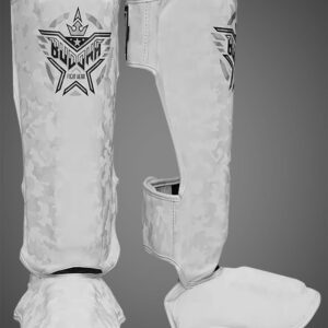 Espinilleras Buddha Army blancas