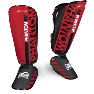 Espinilleras Phantom Apex Striking rojas