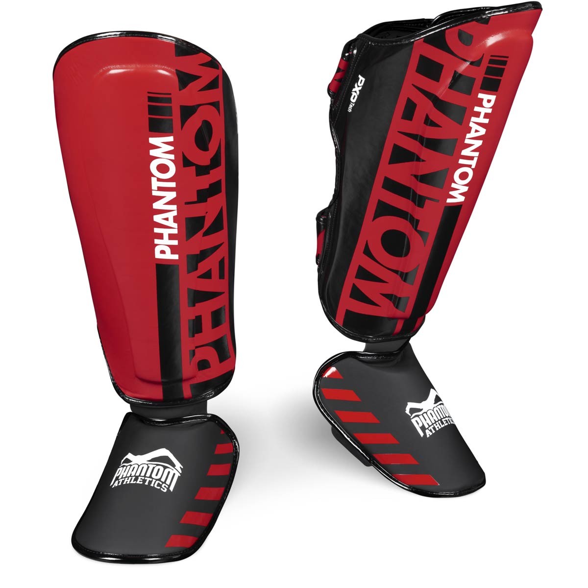 Espinilleras Phantom Apex Striking rojas