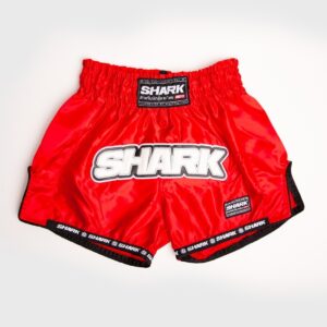 Pantalon Muay Thai Shark Rainbow rojo