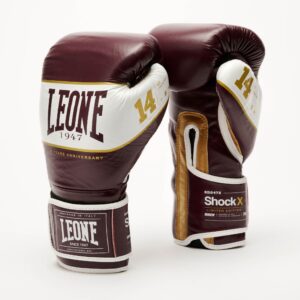 Guantes de Boxeo Leone Shock X burdeos