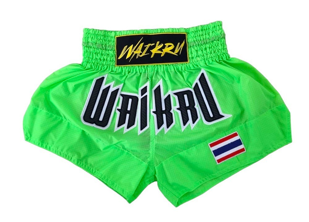 Pantalones Muay Thai Waikru Hybrid Ripstop verdes