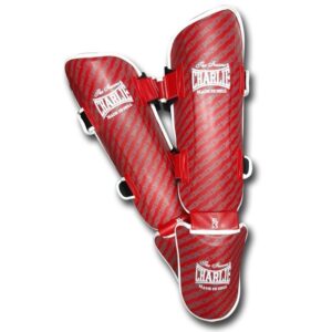 Espinilleras Charlie Blast rojas