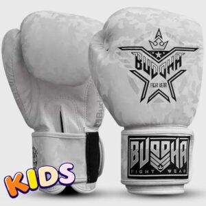 Guantes de Boxeo infantil Buddha Army blanco