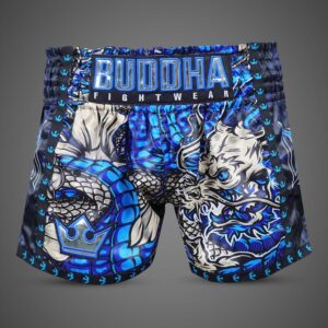 Pantalon Muay Thai Buddha Dragon Azules