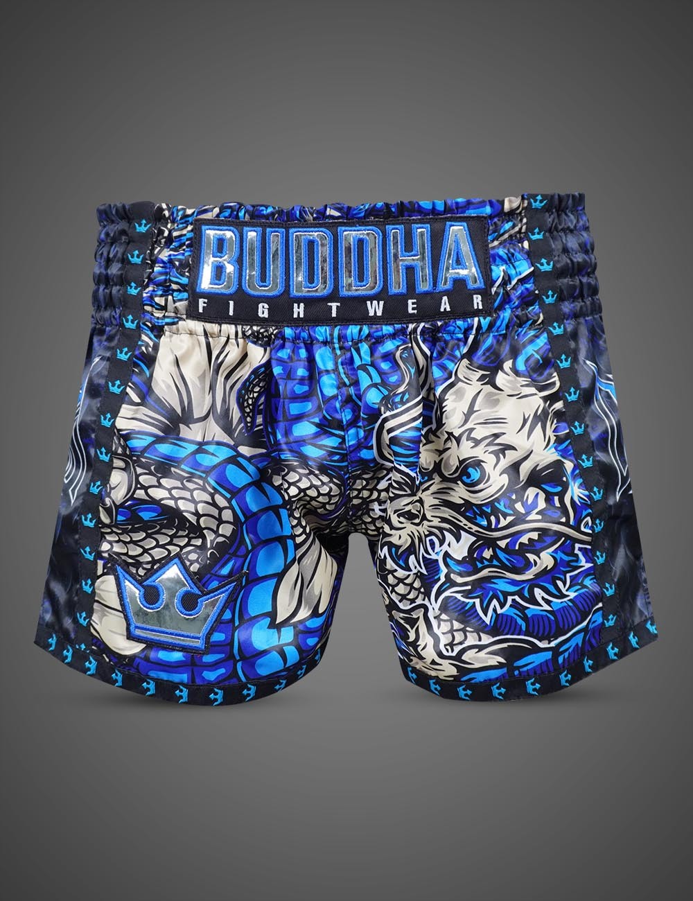 Pantalon Muay Thai Buddha Dragon Azules
