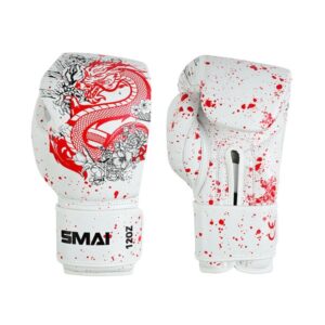 Guantes de Boxeo Smai Dragon blancos