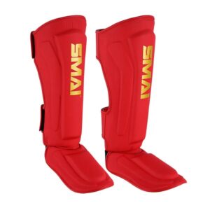 Espinilleras Smai Gold rojas