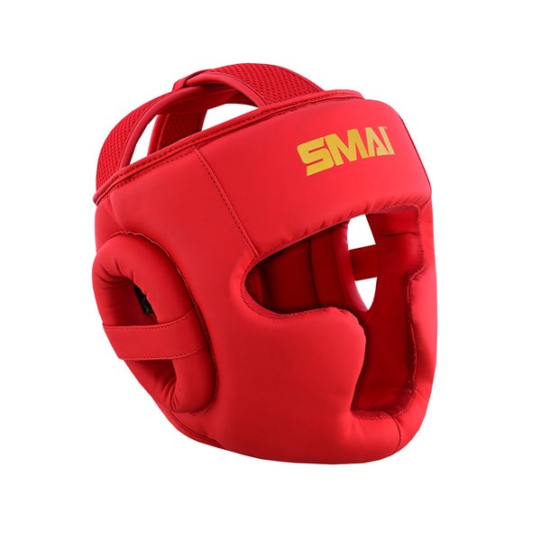 Casco de Boxeo Smai Gold rojo