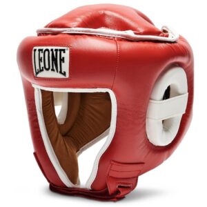 Casco de Boxeo Leone Combat rojo