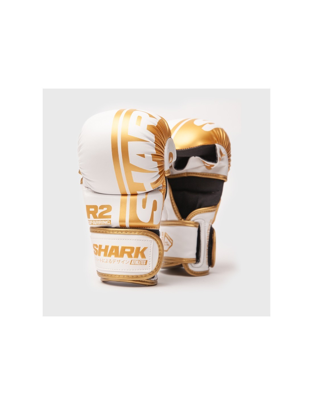 Guantillas MMA Shark R2 Blanco-Oro