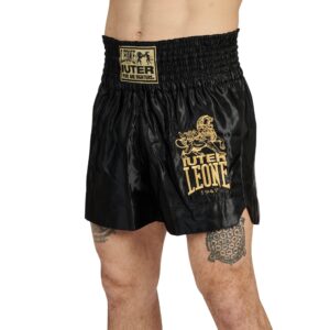 Pantalones Muay Thai Leone Iuter negros
