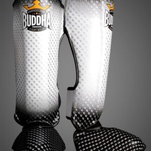 Espinilleras Buddha Titanium blancas