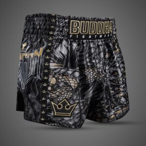 Pantalones Muay Thai Buddha Dragon negros